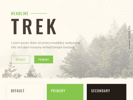 Trek WordPress Theme Light Green Style