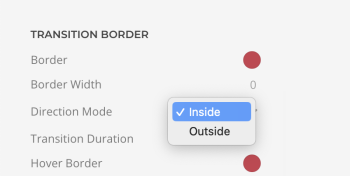 Transition border