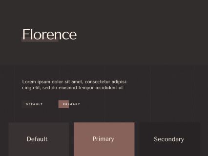 Florence Joomla Template Dark Brown Style