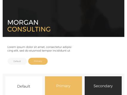 Morgan Consulting WordPress Theme White Yellow Style