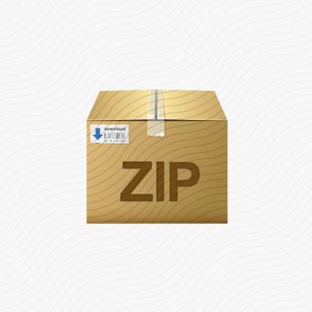 Cardboard Box Zip Icon