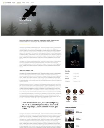 TV Show Post Layout