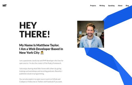Matthew Taylor Joomla template Home Page in Default Style
