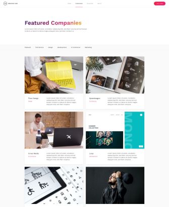 Company Index Layout