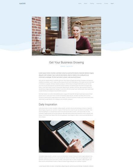 Summit Joomla template Post Layout