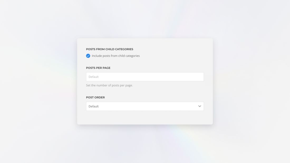 Flexible Archive Templates