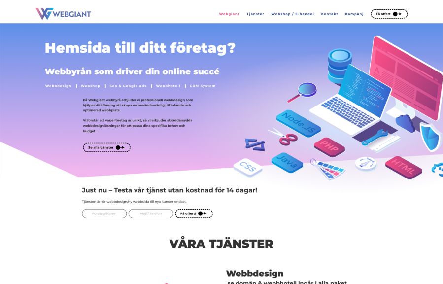Webgiant Work Example