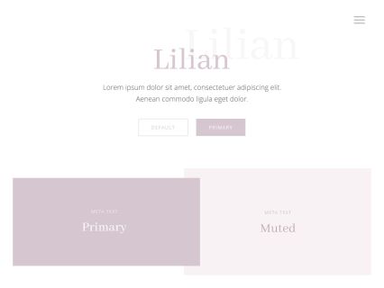Lilian WordPress Theme White Lilac Style