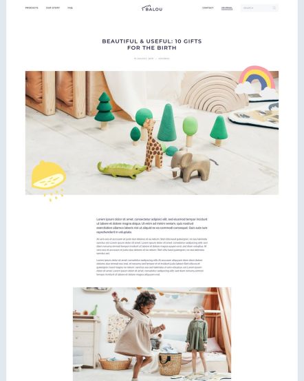 Balou Joomla template Post Layout