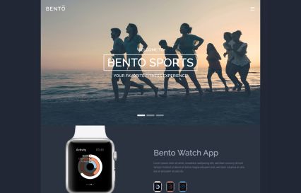 Bento Joomla Template Dark Style