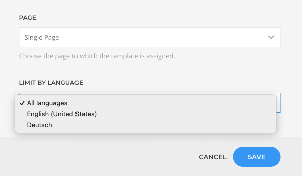 Limit by language