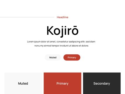 Kojiro WordPress Theme White Darkred Style