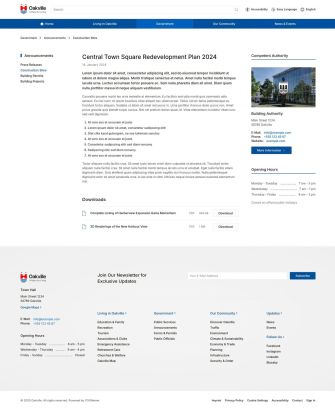 Announcement Post Layout