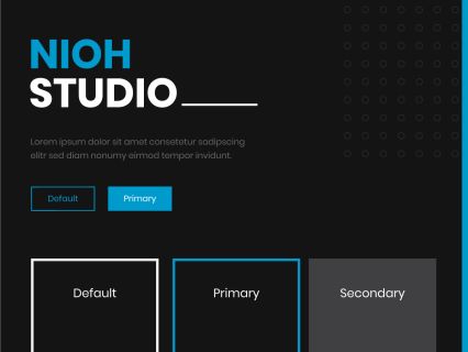 Nioh Studio Joomla Template Black Blue Style