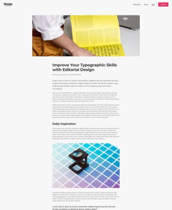 Design Bites Post Index Layout