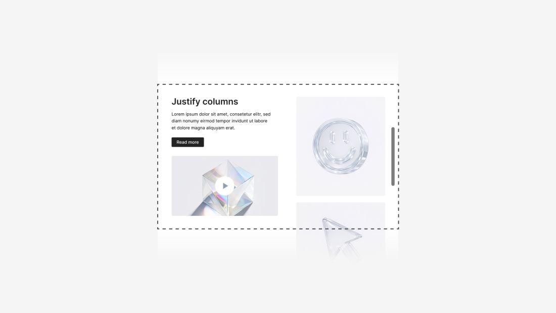 Justify Columns on Scroll