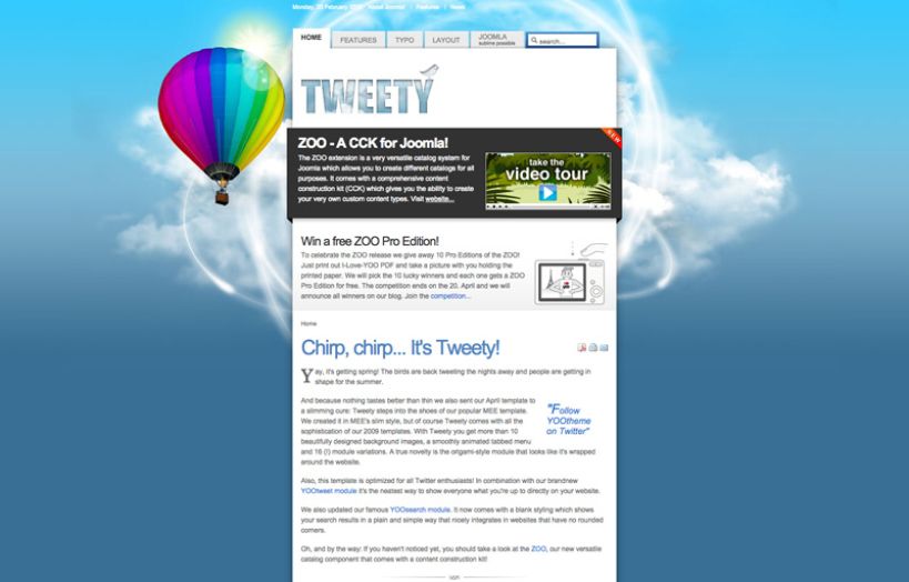 Tweety WordPress Theme
