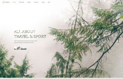Finch WordPress Theme Forest Style