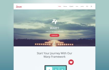 Lava Joomla Template Red Style