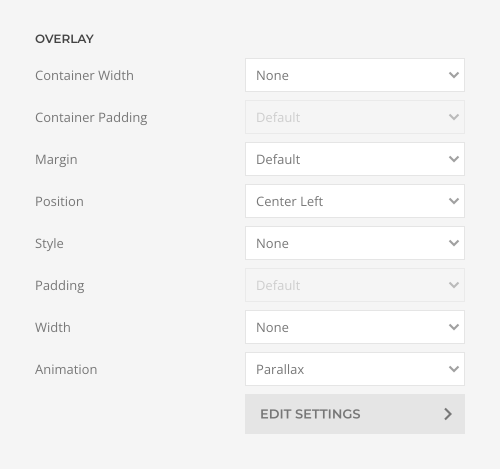 Slideshow overlay