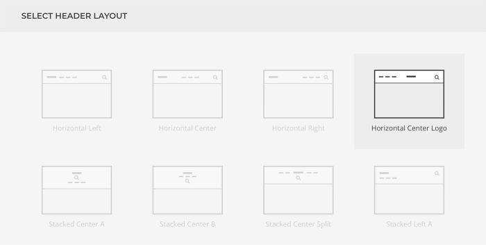 Header Layout