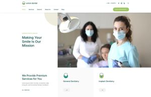 Union Dental White-Green Style