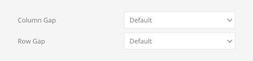 Column and Row Gap