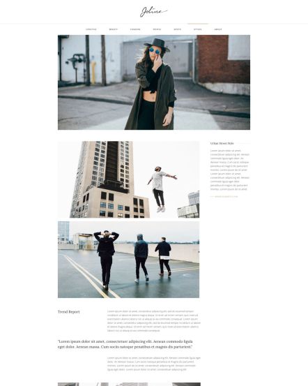 Joline Joomla template Case Study Layout