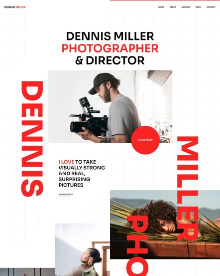 Dennis Miller WordPress theme Home Layout