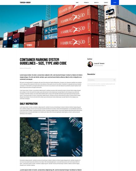 Tomsen Brody Joomla template Post Layout