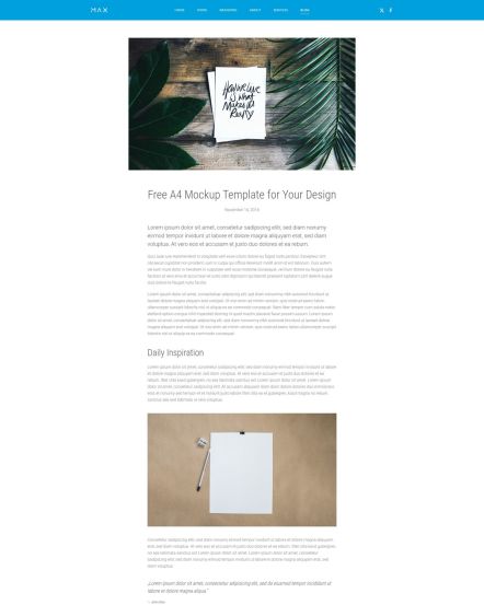 Max Joomla template Post Layout