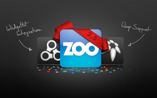 ZOO 2.5 Beta – Widgetkit and support for Warp6 templates