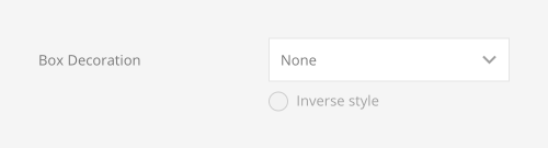 Image box decoration