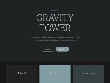 Gravity Tower WordPress Theme Dark Blue Style