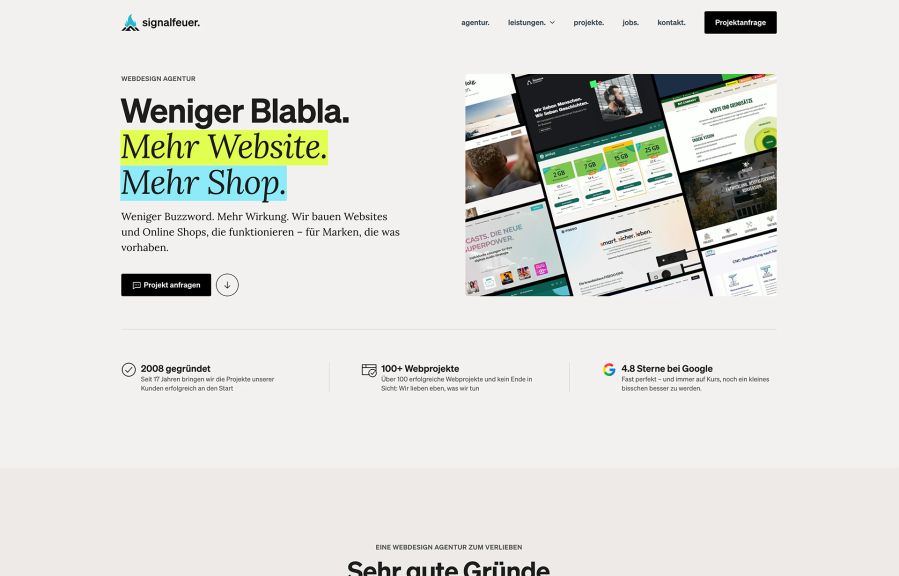 signalfeuer. Work Example