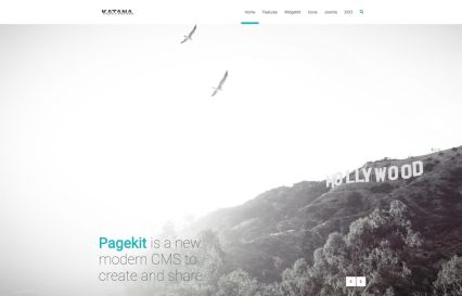 Katana Joomla Template Turquoise Style