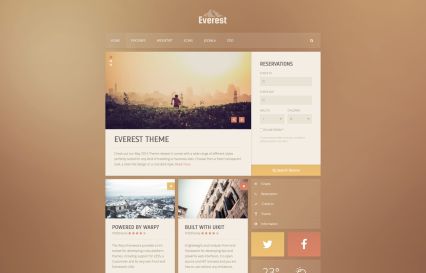 Everest WordPress Theme Desert Style