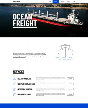 Ocean Freight Layout