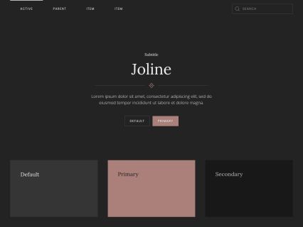 Joline WordPress Theme Dark Pink Style
