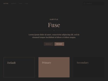 Fuse WordPress Theme Dark Brown Style