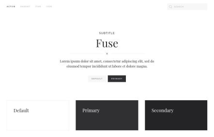 Fuse Joomla template UI Elements in Default Style