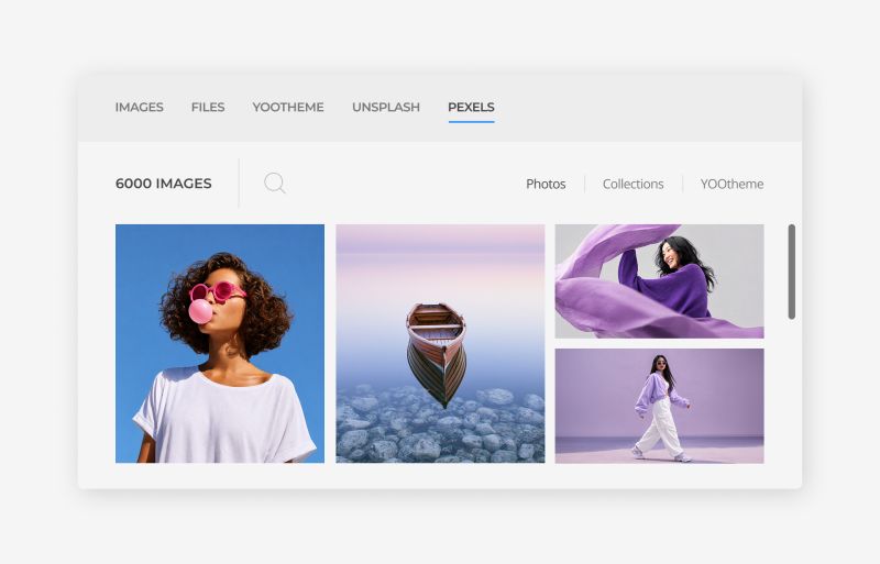 Unsplash and Pexels Integration
