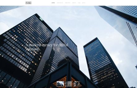 Fuse Joomla template Home Page in White Red Style