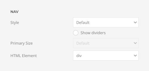 Nav style