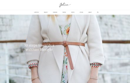 Joline Joomla template Home Page in White Green Style