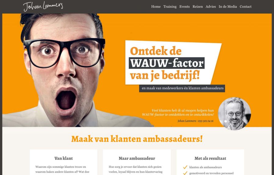 De Webteur Webdesign Work Example
