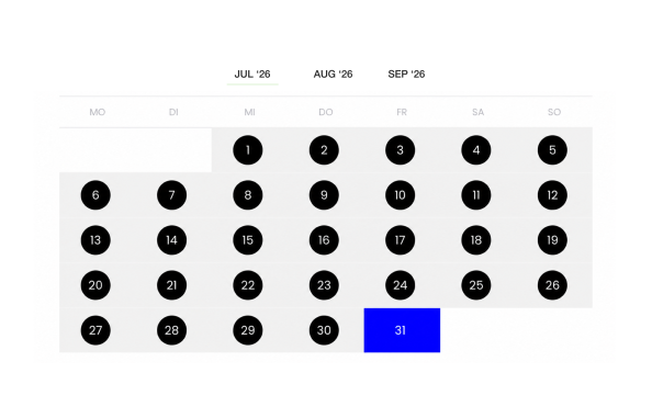 more Calendar Element for YOOtheme Pro page builder