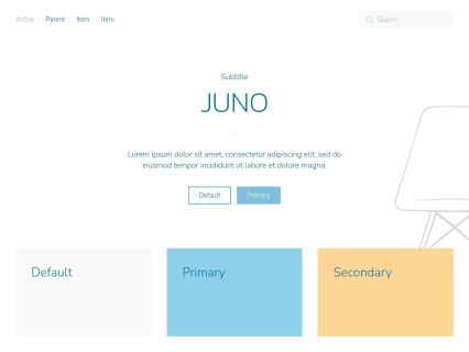 Juno Joomla Template White Dove Style