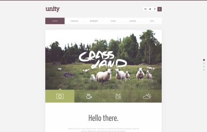 Unity WordPress Theme Lilac Style