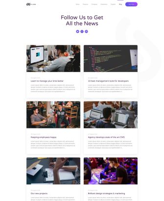 Flow Post Index Layout